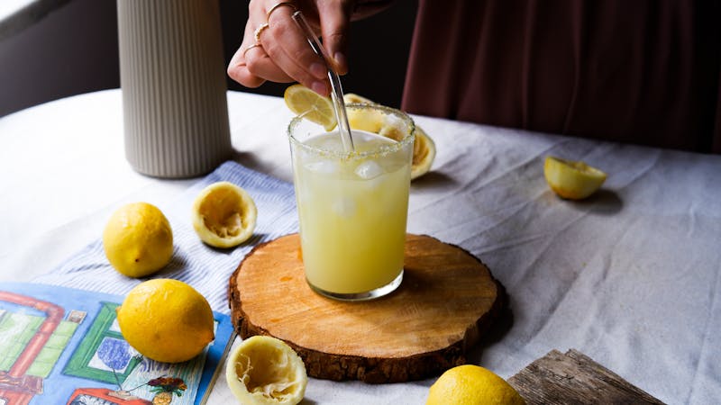 Fresh squeezed lemonade drink